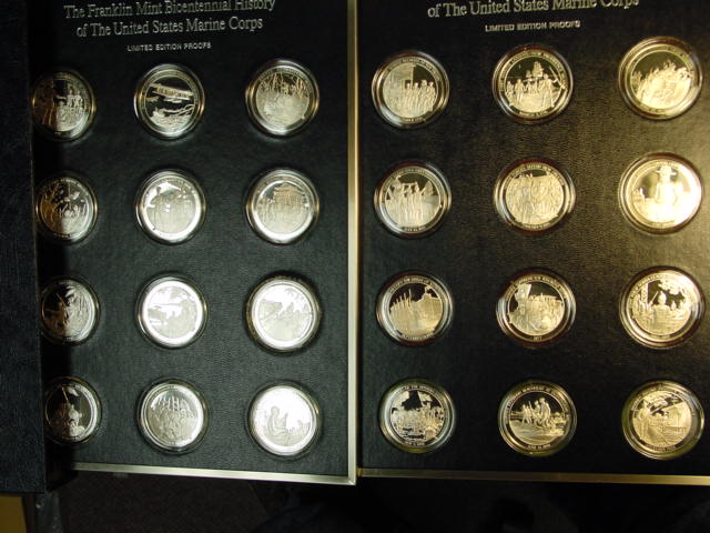 Franklin Mint Marine Corps History Medals