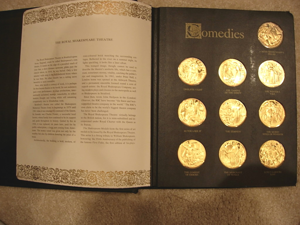 Franklin Mint Shakespeare Medals