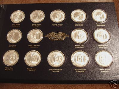 Franklin Mint Signers of the Declaration of Independence Medals