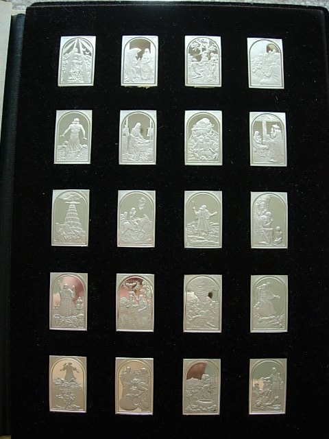 Franklin Mint Silver Bible Ingots