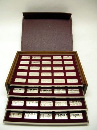 Franklin Mint 100 Greatest Americans Ingots